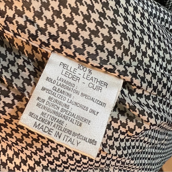 Lamatta leather woman’s suit houndstooth size 8 - Picture 7 of 13